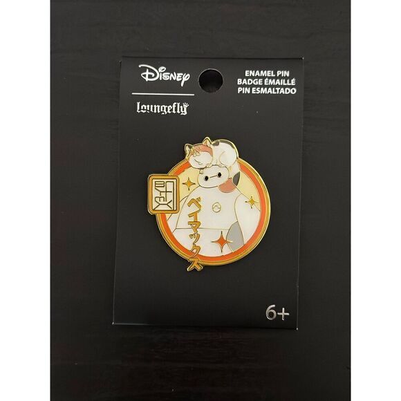 Loungefly Disney Big Hero 6 Baymax & Mochi Enamel Pin - Picture 1 of 2